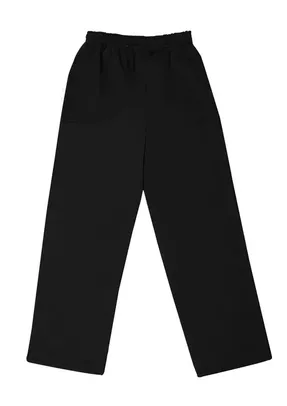 Calça Em Moletom Masculina Básica - Preto Slim