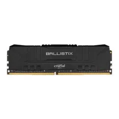 Memoria Crucial Ballistix 8GB (1x8) DDR4 3000Mhz C15 Preta BL8G30C15U4B | R$235