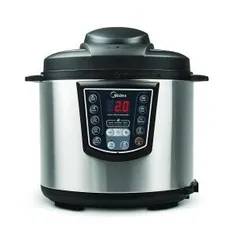 Panela de Pressão Elétrica, 6L, Inox/Preto,