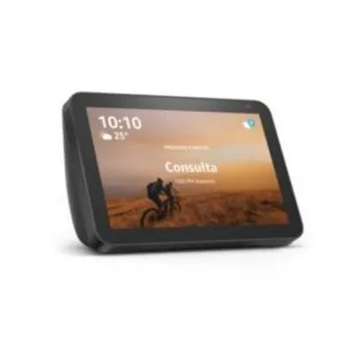 Echo Show 8 - Smart Speaker com Alexa 8" Preta/Branca | R$675