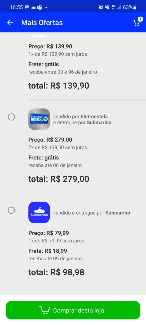 Imagem na descrição da promoção