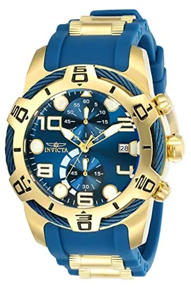 Invicta Relógio masculino 24217 Bolt mostrador analógico de quartzo em dois tons, Dourado, Relógio de quartzo