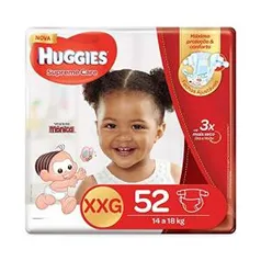 Frete grátis - Fralda Huggies Supreme Care Hiper XXG, 52 Fraldas