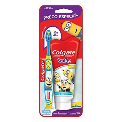 [Rec] Colgate Escova De Dente + Creme Dental Infantil Smiles Minion