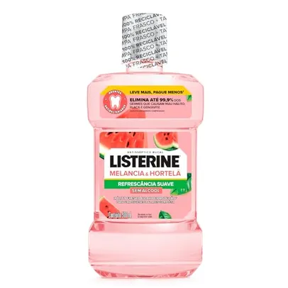 LISTERINE® Melancia & Hortelã Enxaguante Bucal Sem Álcool, 500mL [Recorrência]