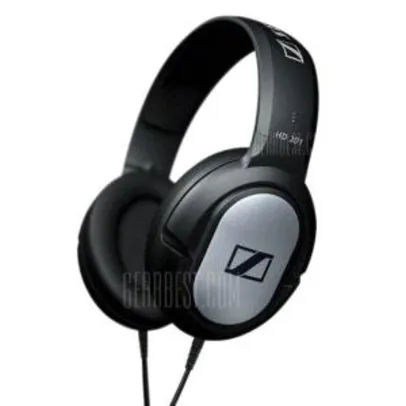 Headphone Sennheiser HD201 Headband Over-ear Wired Headset - BLACK - R$98