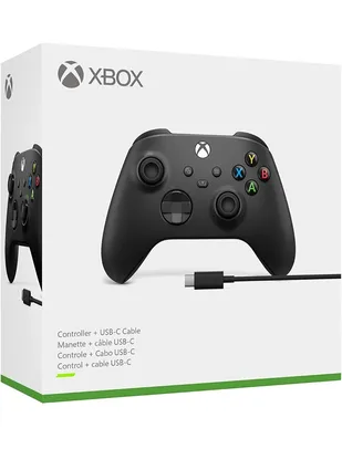 Controle Sem Fio Xbox + Cabo USB | R$405