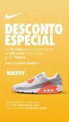 R$ 75 OFF nas compras a partir de R$ 299