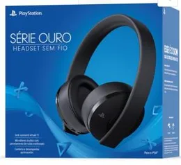 Headset sem Fio Sony Playstation Série Ouro 7.1 - Preto | R$379