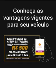 Chevrolet garante um Vale-Combustível de R$ 500 no app Shell Box