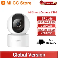 (Impostos inclusos) Câmera De Vigilância Inteligente Xiaomi Smart Camera C200 Wi-Fi - Branco