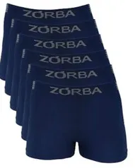 Kit c/ 6 Cuecas boxer Zorba Seamless Ex Trendy Masculino