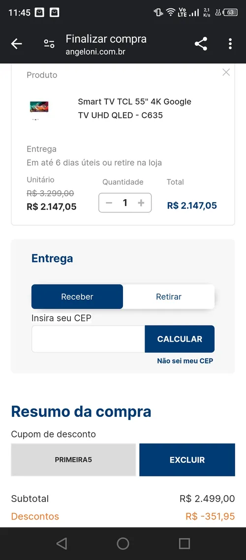 Imagem na descrição da promoção