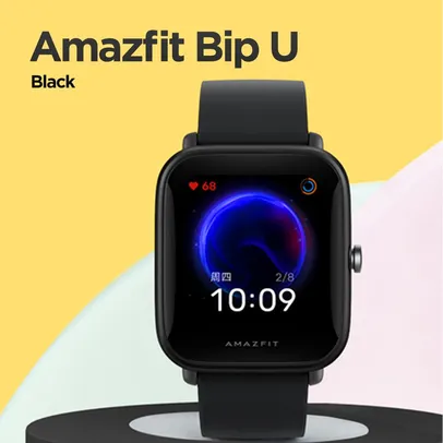 Smart Relogio Amazfit Bip U Preto