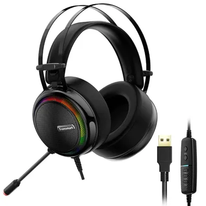 Fone de ouvido Tronsmart Glary Gaming Headset 7.1 Virtual Surround Sound Stereo Sound with Colorful