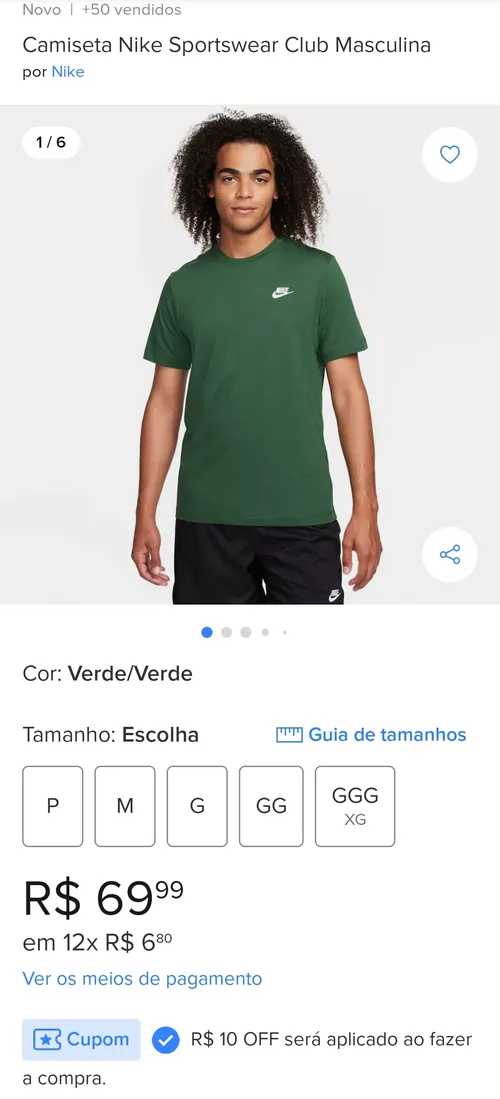 Imagem na descrição da promoção