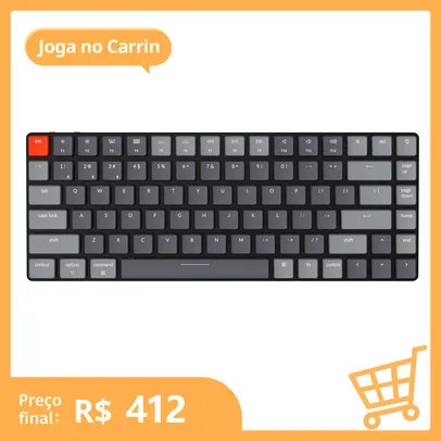 Keychron k3 e v2 ultra-fino sem fio mecânico baixo perfil