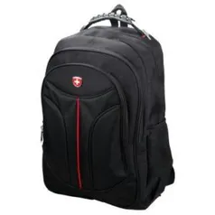 Mochila p/ Notebook Até 18", Compartimentos externos, Costas Acolchoadas, Alça com Cabo de Aço, Zíper Duplo R$59.90