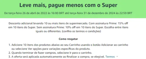 Imagem na descrição da promoção