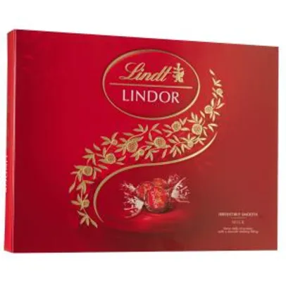 Chocolate Suíço ao Leite com Recheio Cremoso Lindor Balls LINDT Caixa 300g - R$65