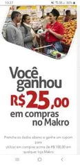 R$ 25 OFF nas compras acima de R$ 100