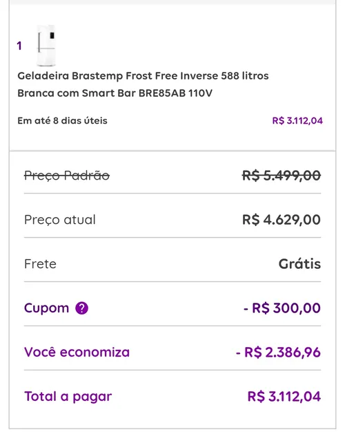 Imagem na descrição da promoção