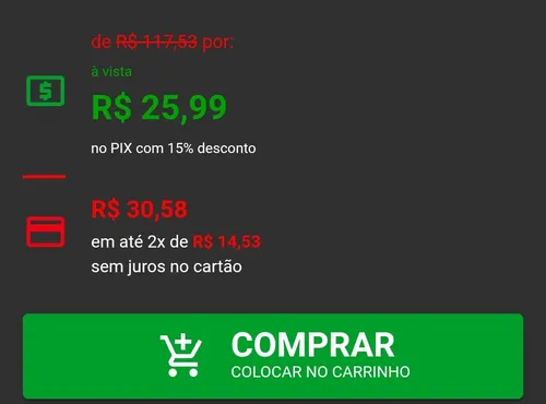 Imagem na descrição da promoção