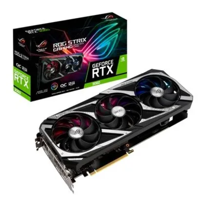 Placa de Vídeo Asus NVIDIA GeForce ROG Strix RTX 3060 12GB GDDR6