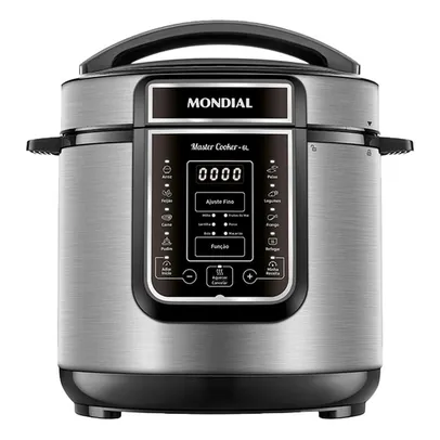 [Regional] Panela de Pressão Elétrica 6L Mondial Master Cooker PE60 Preta Inox 127V