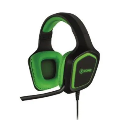Headset Gamer com Suporte X-Zone GHS-02 - Verde | R$168