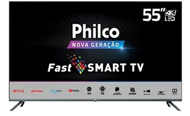 [PRIME DAY]Smart TV LED 4K 55" PHILCO PTV55G70SBLSG