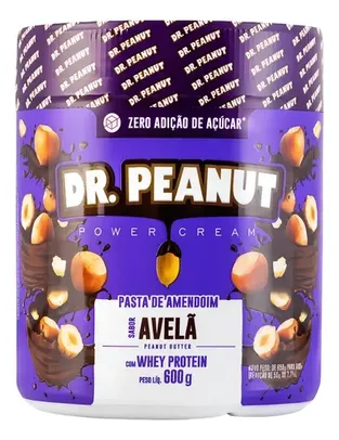 Dr. Peanut Pasta de Amendoim Sabor Avelã em Pote de 600g