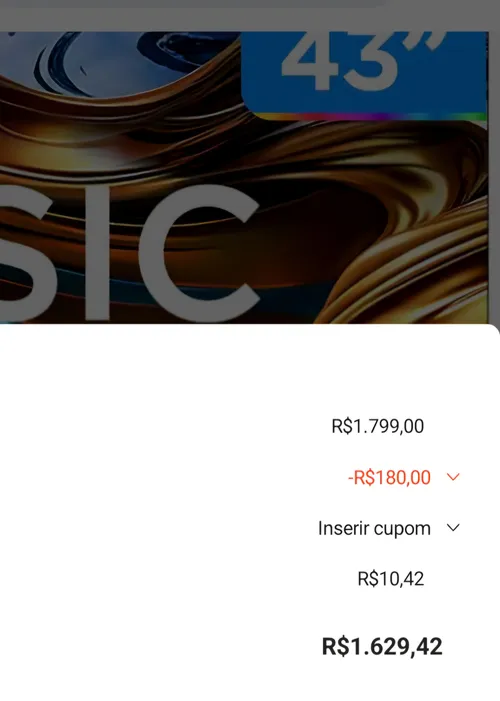 Imagem na descrição da promoção