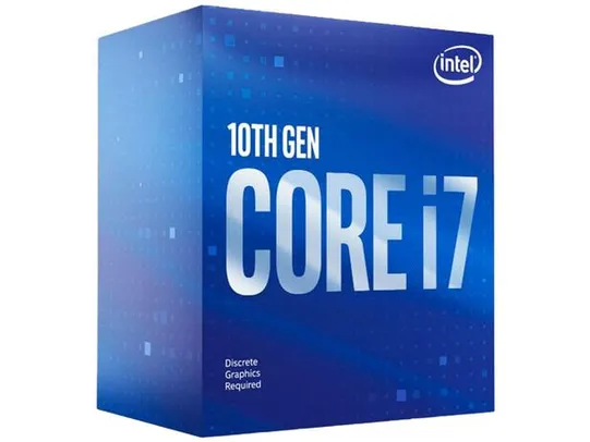 Processador Intel Core I7-10700F, 10ª Geração, Cache 16MB, 2.9GHz (4.8GHz Turbo), LGA1200 | R$ 1614