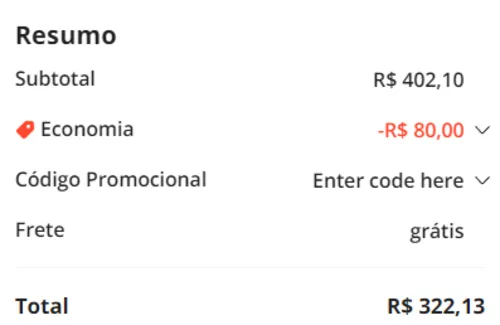 Imagem na descrição da promoção