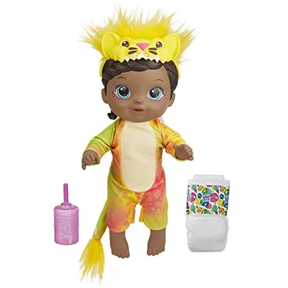 Boneca Baby Alive que Bebe e Faz Xixi - Rainbow Wildcats Leoa (Exclusivo da Amazon) - F1230 - Hasbro