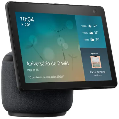 Amazon Echo Show 10 Smart Speaker com Display HD de 10,1" e Alexa – Preta | R$1.470