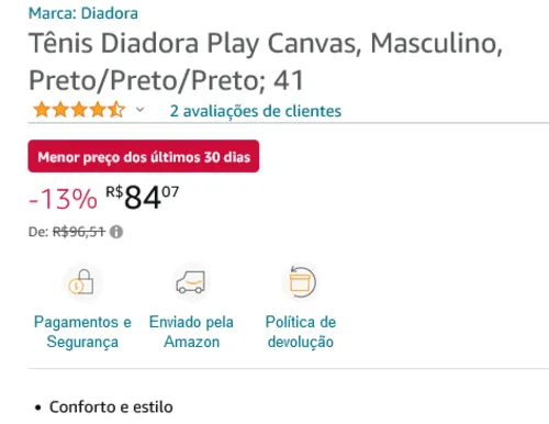 Imagem na descrição da promoção