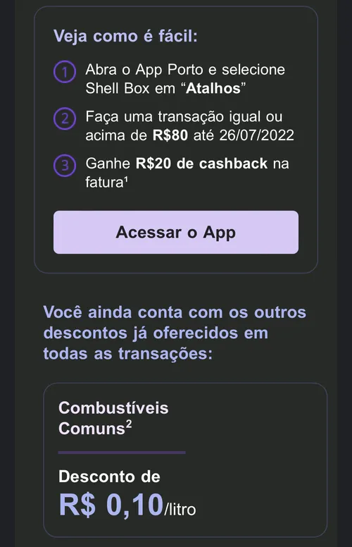 Imagem na descrição da promoção