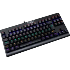 Teclado Mecânico Gamer Redragon Dark Avenger K568 Rainbow, Switch Brown, ABNT2, Black