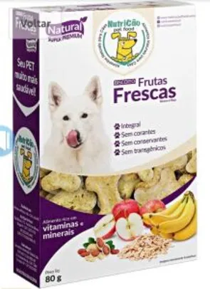 [Prime] Biscoito para cães - Frutas Frescas, NutriCão, Crème (Min.3) | R$3,50 cada