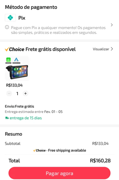 Imagem na descrição da promoção