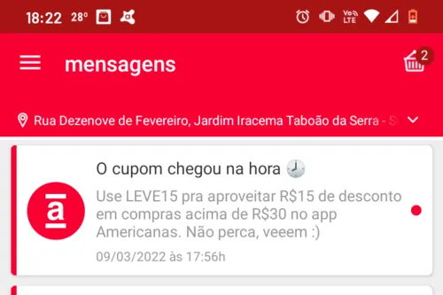 Imagem na descrição da promoção