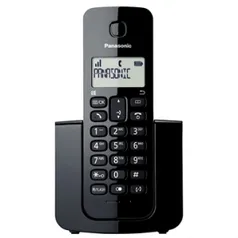 Telefone sem Fio KX-TGB110LBB Preto com Identificador de Chamadas - Panasonic | R$99