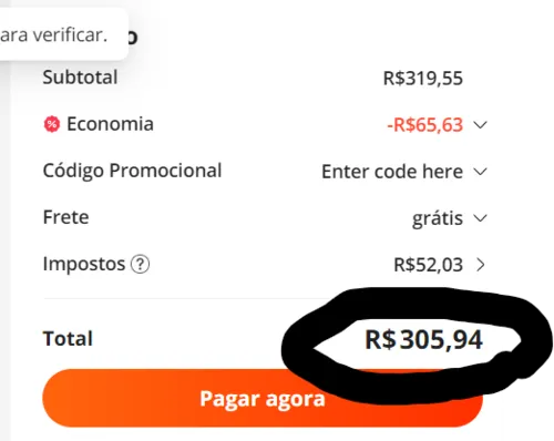 Imagem na descrição da promoção