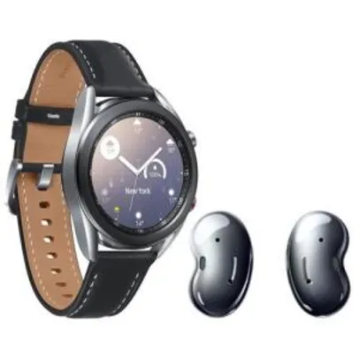 Smartwatch Samsung Galaxy Watch3 LTE + Samsung Galaxy Buds Live – Preto | R$1899