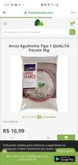 Arroz Agulhinha Tipo 1 QUALITÁ Pacote 5kg R$17