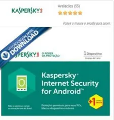 Kaspersky Internet Security 2017 para Android 1 Dispositivo - Digital para Download