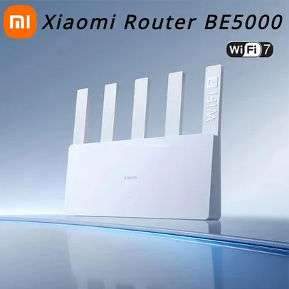 [R$259 "MOEDAS"/IMP.INC./GPAY] Roteador Xiaomi BE5000 Gigabit Wi-Fi 7 5011Mbps