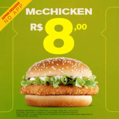 McChicken no McDonald's - R$8